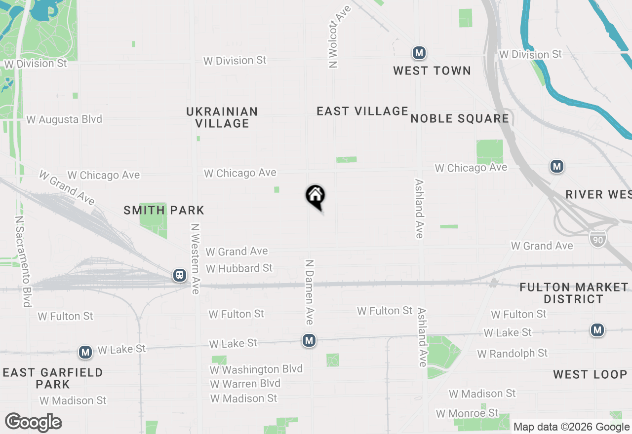 Map of 1947 W Erie Street #3, Chicago, IL 60622