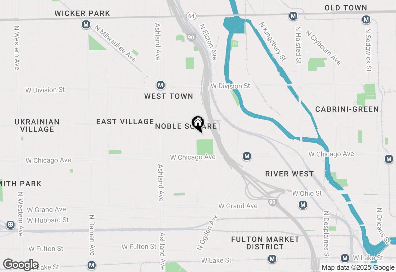 Map of 1340 W Chestnut Street #403, Chicago, IL 60642
