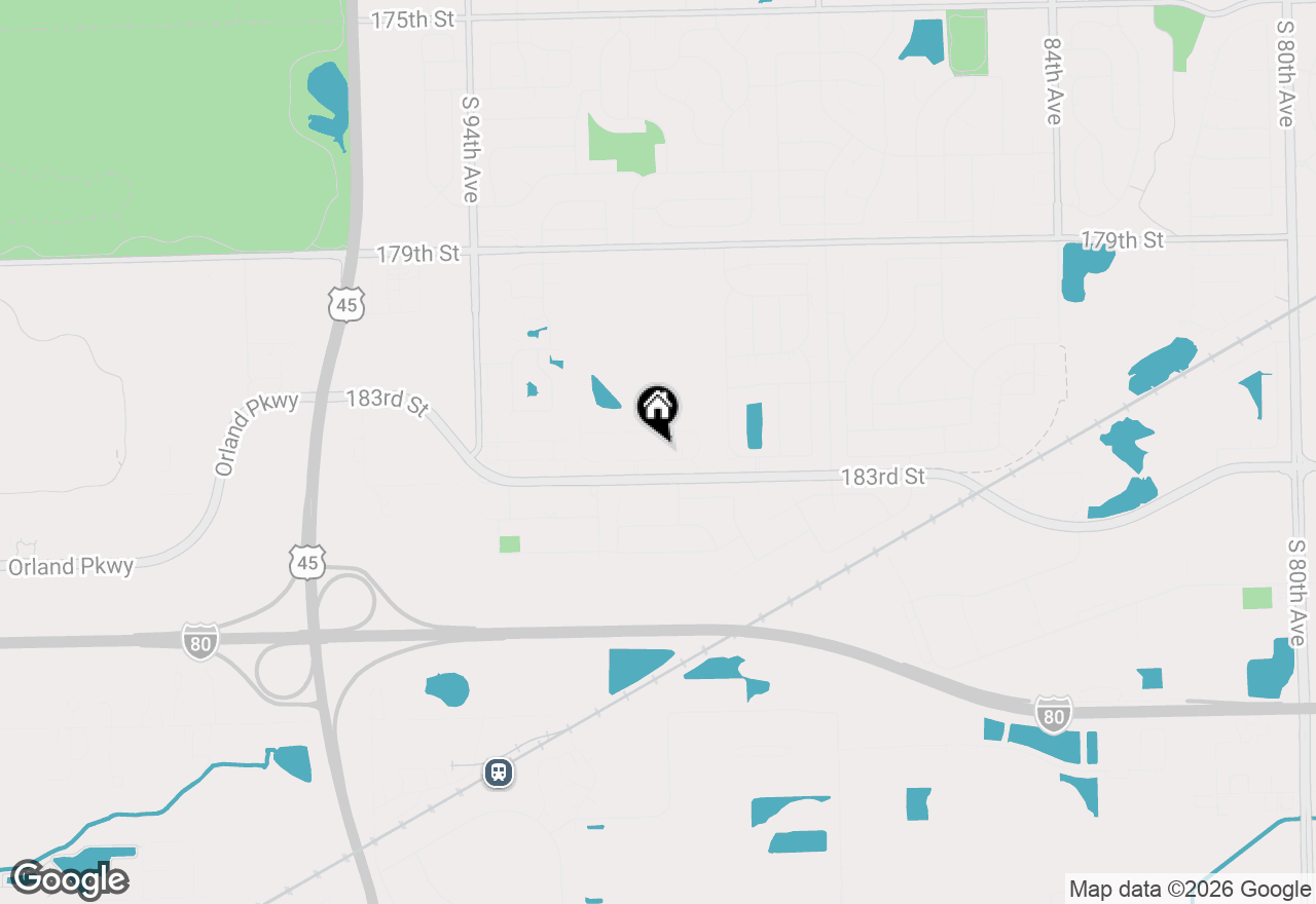 Map of 9046 Mansfield Drive, Tinley Park, IL 60487