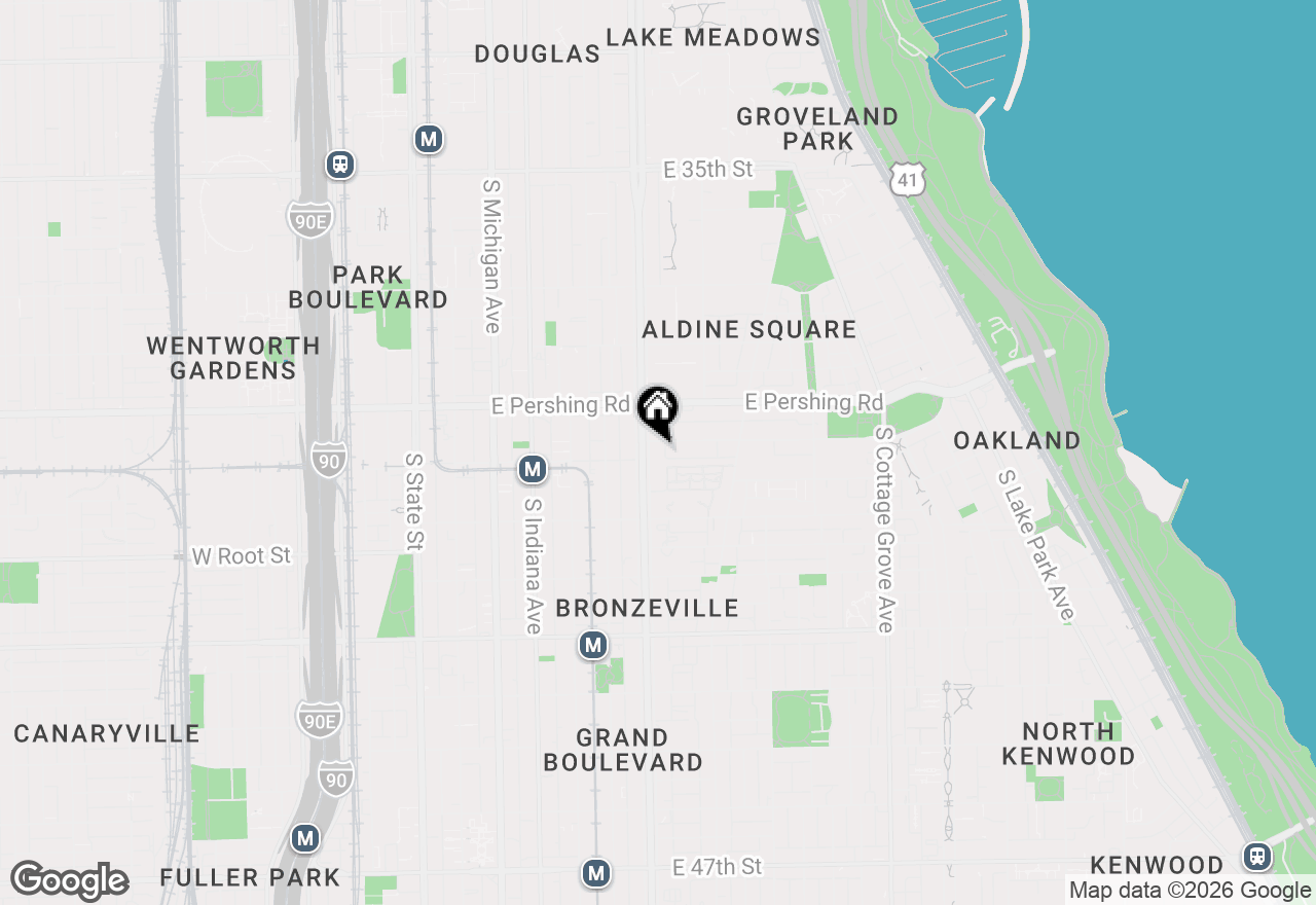 Map of 405 E Oakwood Boulevard #4L, Chicago, IL 60653