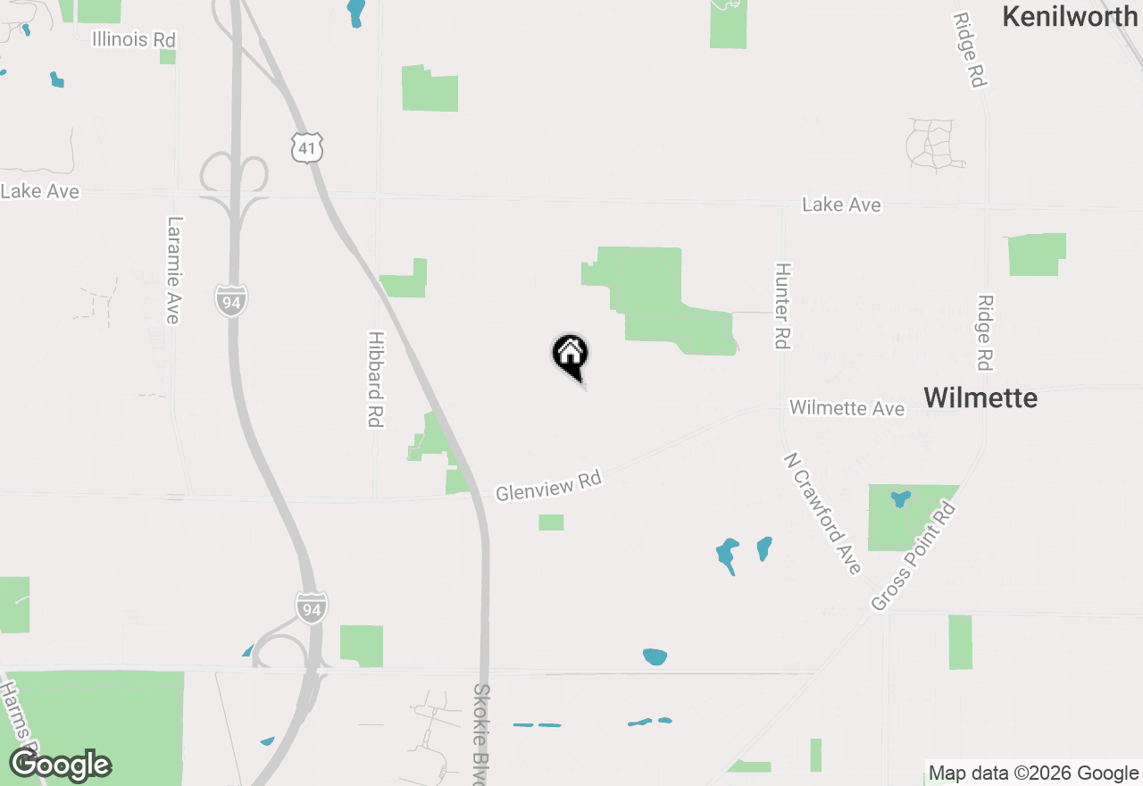 Map of 507 Locust Road, Wilmette, IL 60091
