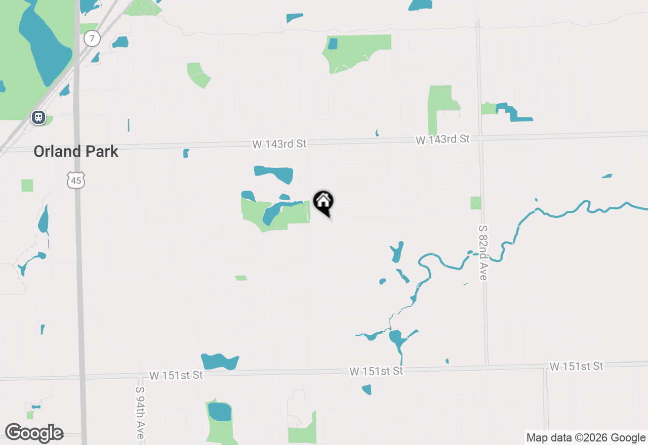 Map of 8733 Golfview Drive, Orland Park, IL 60462