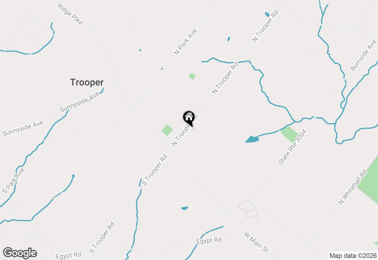 Map of 36 N Trooper Road, Norristown, PA 19403