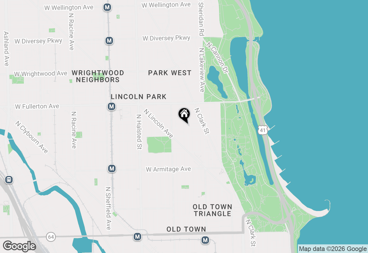 Map of 508 W Grant Place #102, Chicago, IL 60614