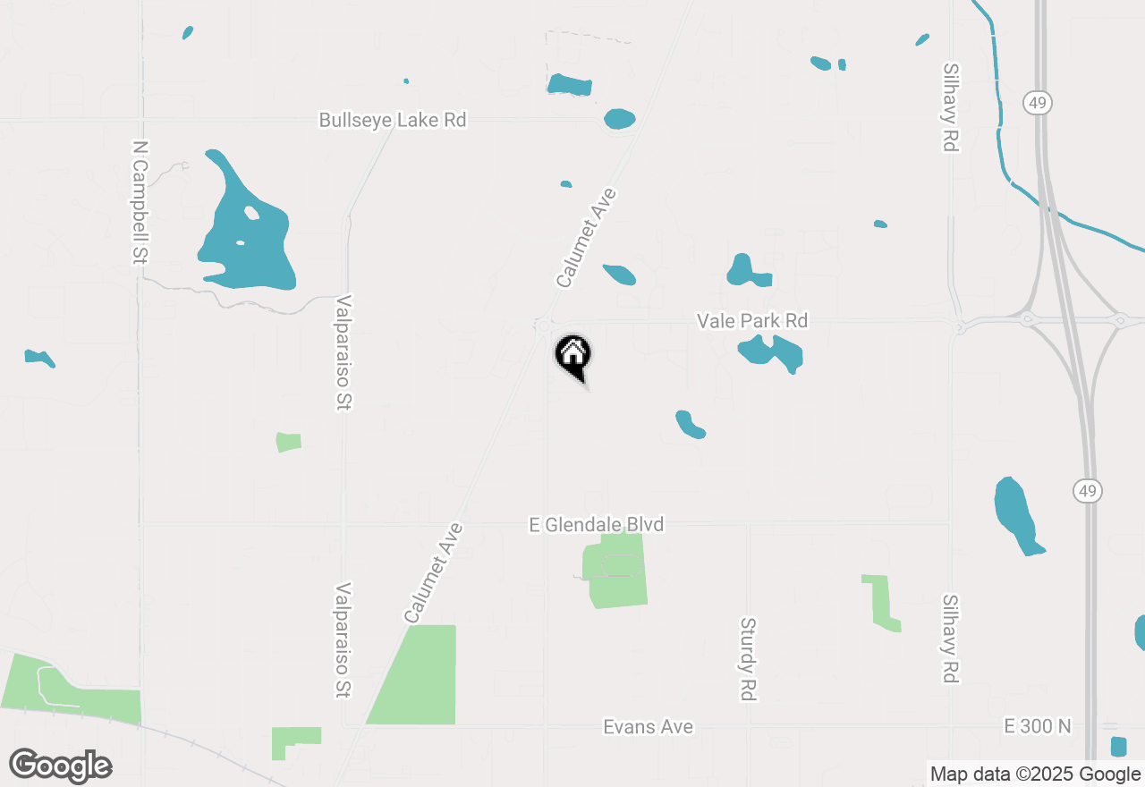 Map of 1219 Baron Court, Valparaiso, IN 46383