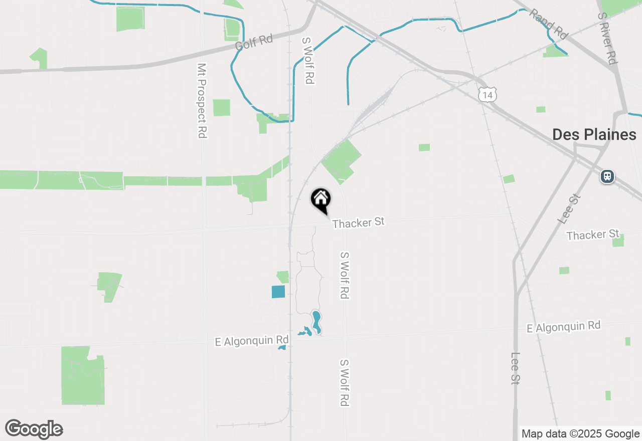 Map of 520 E Thacker Street, Des Plaines, IL 60016