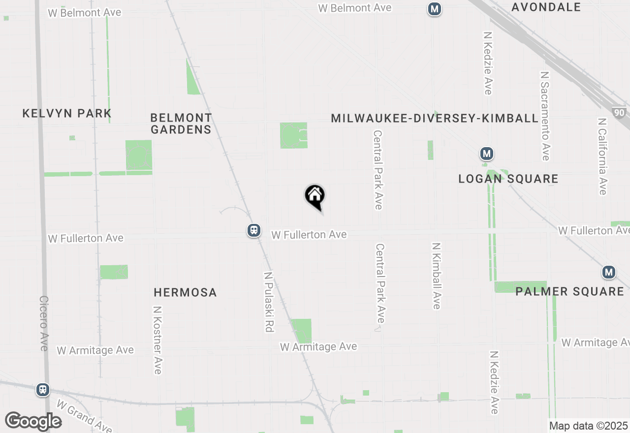 Map of 2437 N Avers Avenue, Chicago, IL 60647