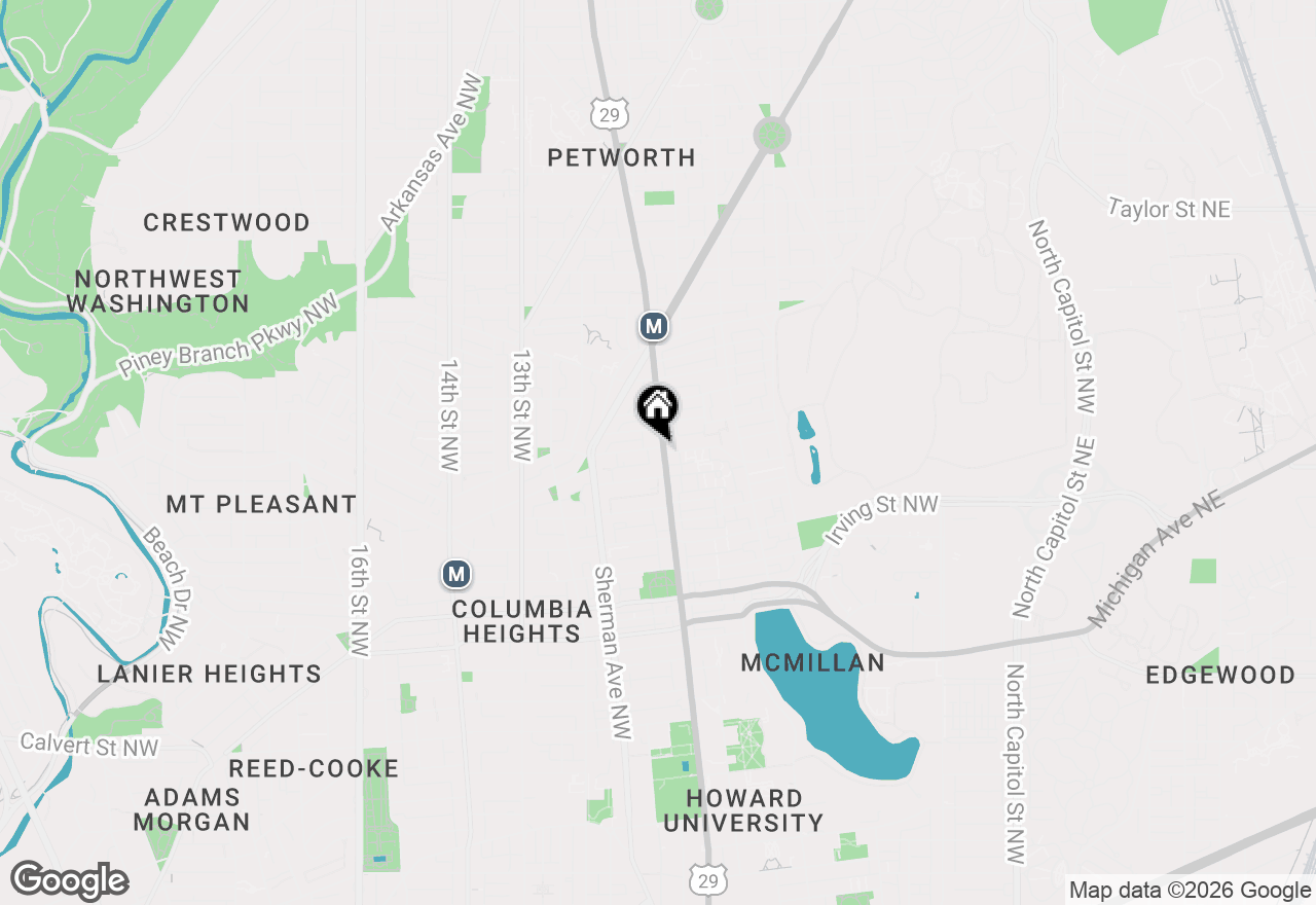 Map of 718 Park Road Nw #4, Washington, DC 20010
