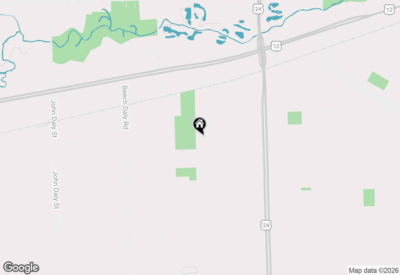 Map of 24924 Princeton Street, Dearborn, MI 48124
