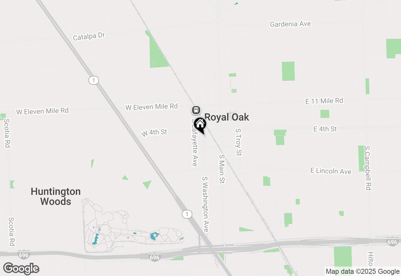 Map of 432 S Washington Avenue #1007, Royal Oak, MI 48067