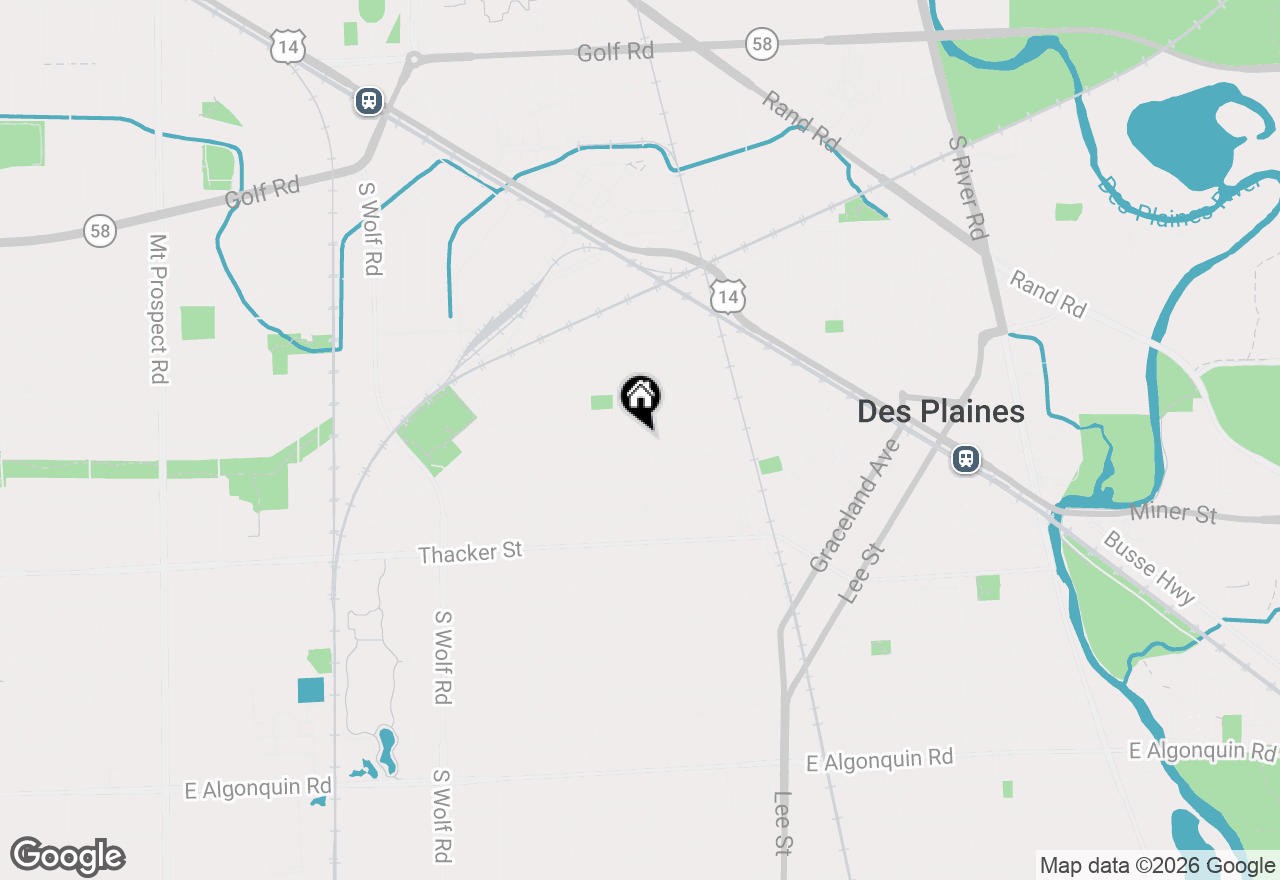 Map of 946 Walter Avenue, Des Plaines, IL 60016