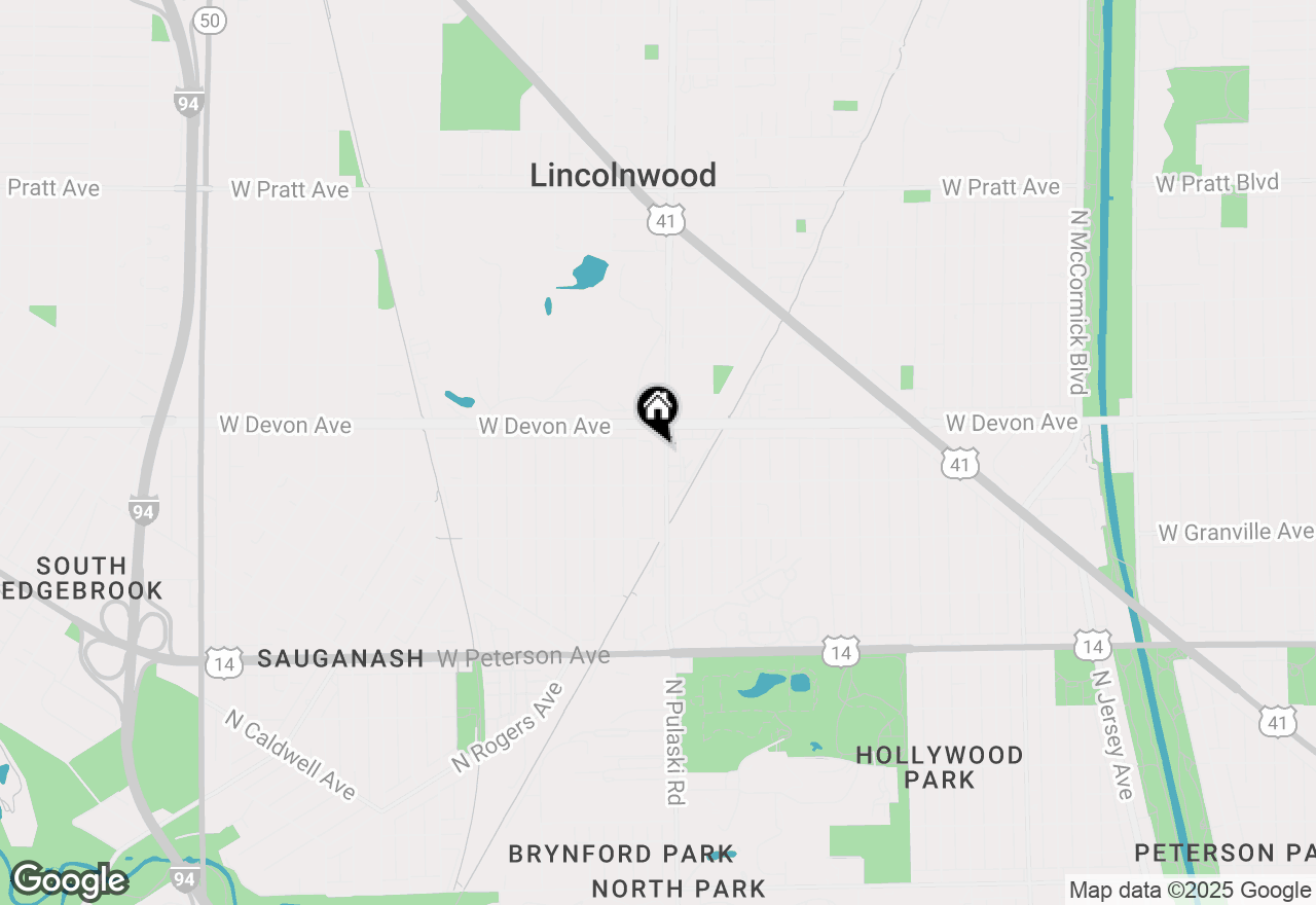 Map of 6330 N Pulaski Road, Chicago, IL 60646