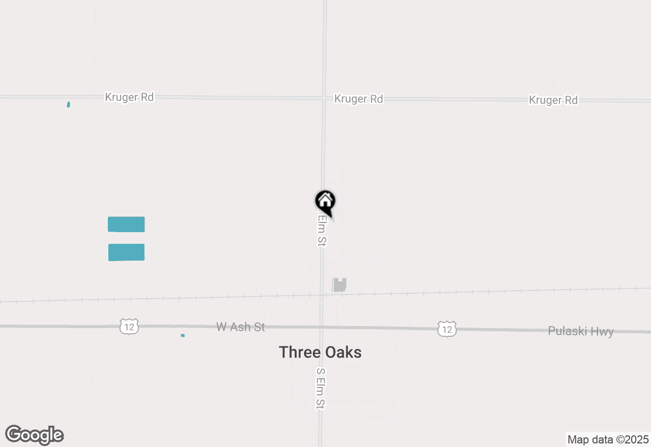 Map of 408 N Elm Street, Three Oaks, MI 49128