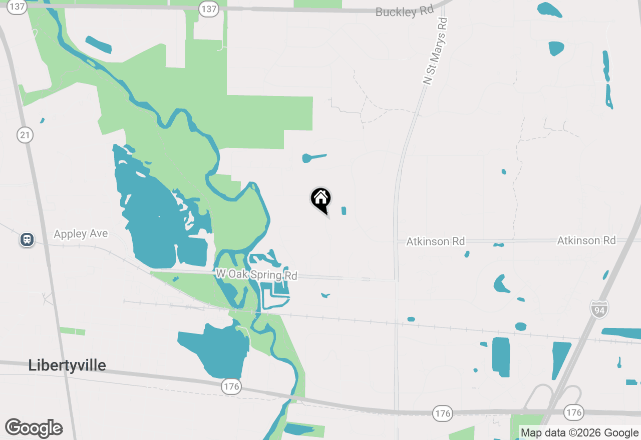 Map of 1152 Terre Drive, Libertyville, IL 60048