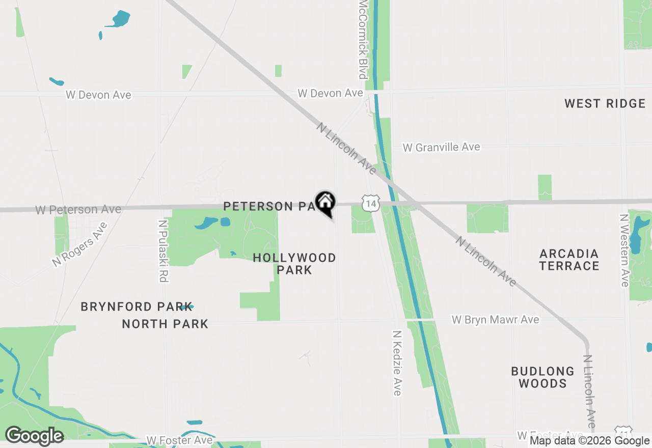 Map of 5919 N Bernard Street, Chicago, IL 60659