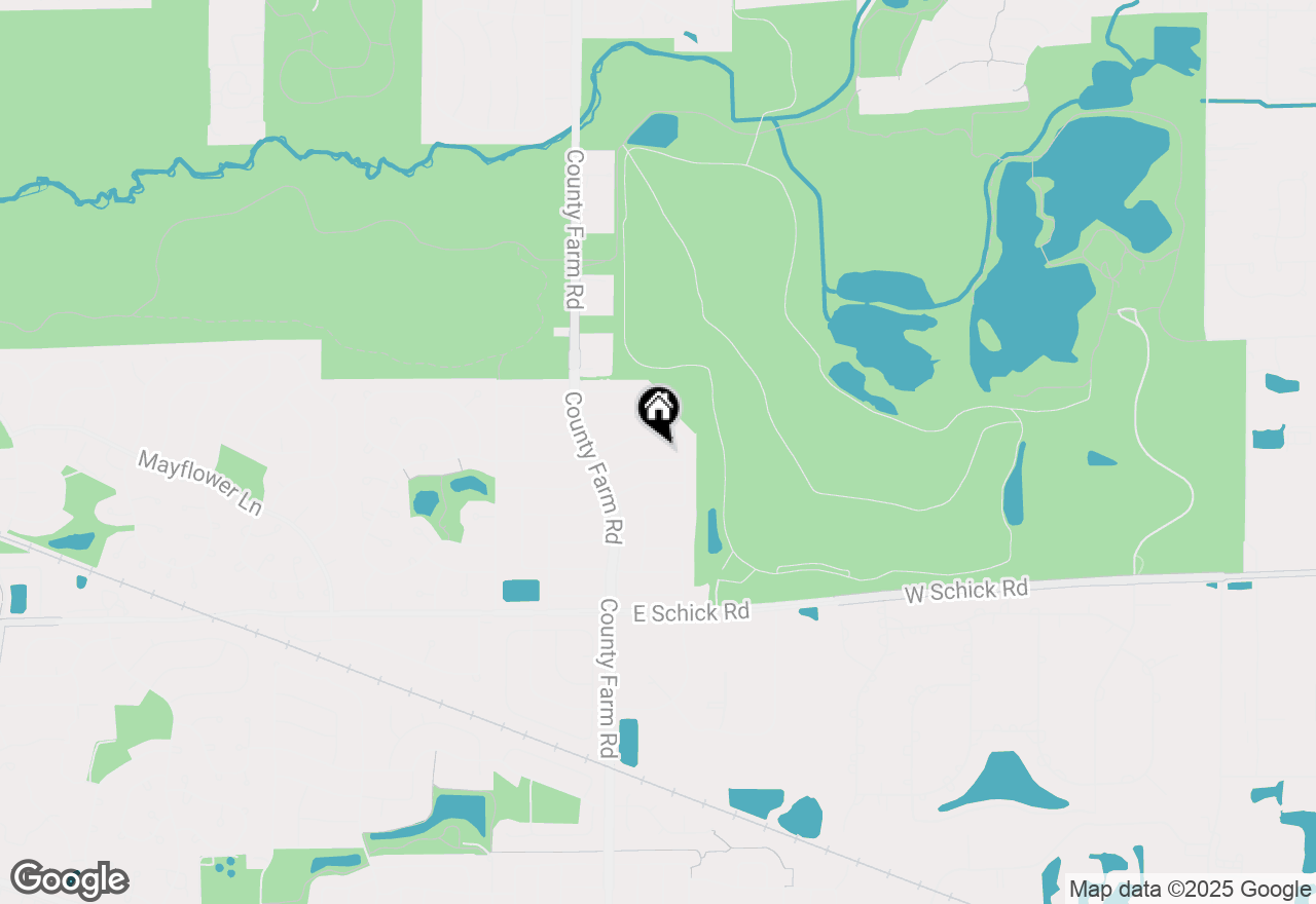 Map of 1732 De Forest Lane, Hanover Park, IL 60133