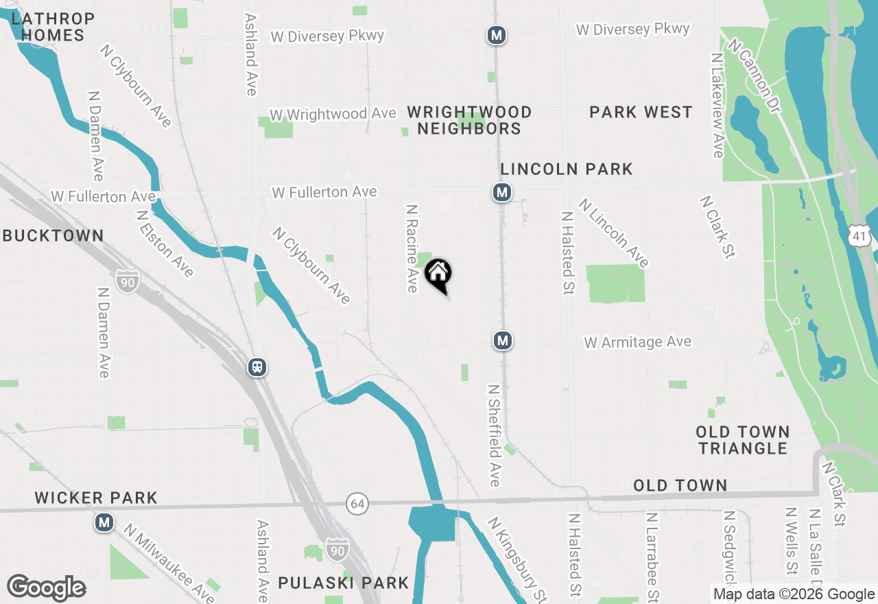 Map of (Address confidential), Chicago, Illinois 60614