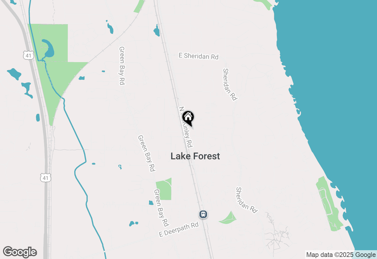 Map of 1201 N Mckinley Road, Lake Forest, IL 60045