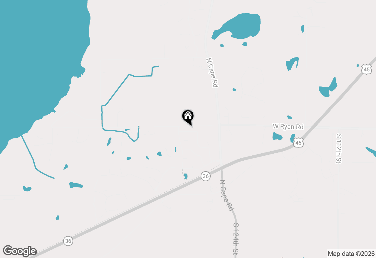 Map of S95W12970 Walter Hagen Dr, Muskego, WI 53150