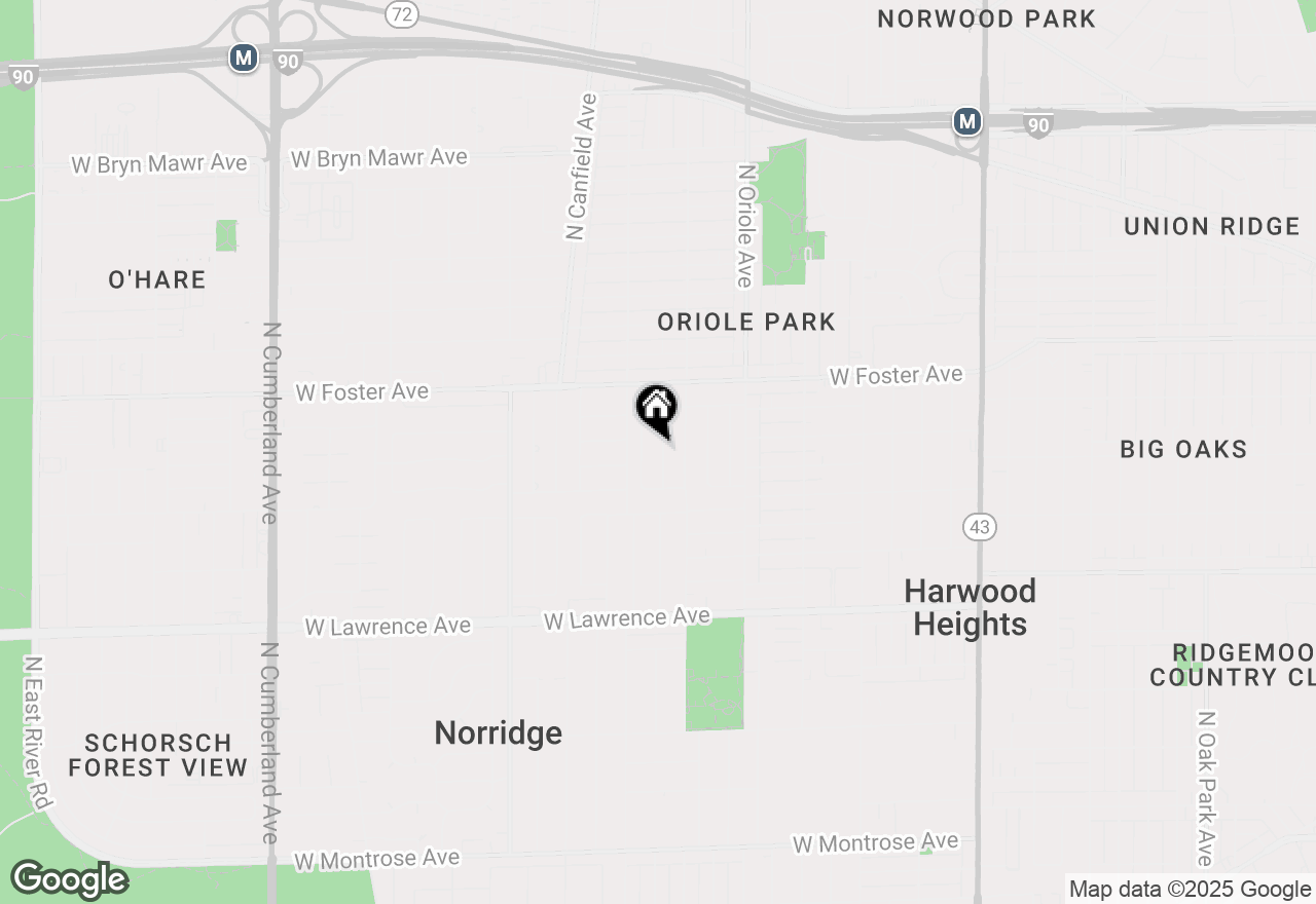 Map of 5036 Ozark Avenue, Norridge, IL 60706