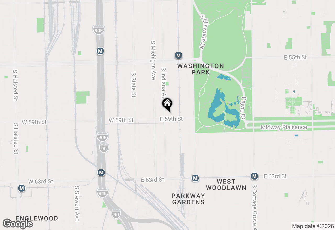 Map of 5843 S Indiana Avenue, Chicago, IL 60637