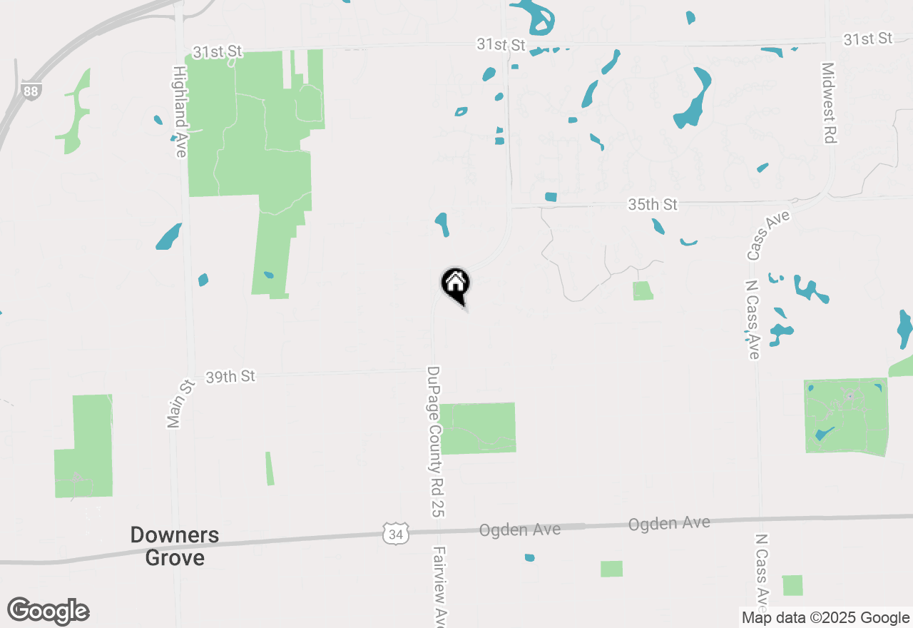 Map of 3105 38th Street, Oak Brook, IL 60523