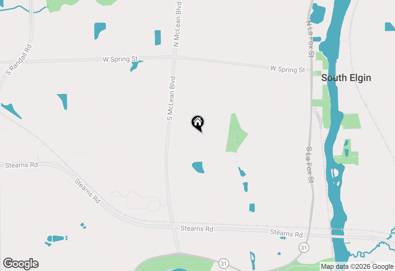Map of 345 Mayfair Lane, South Elgin, IL 60177