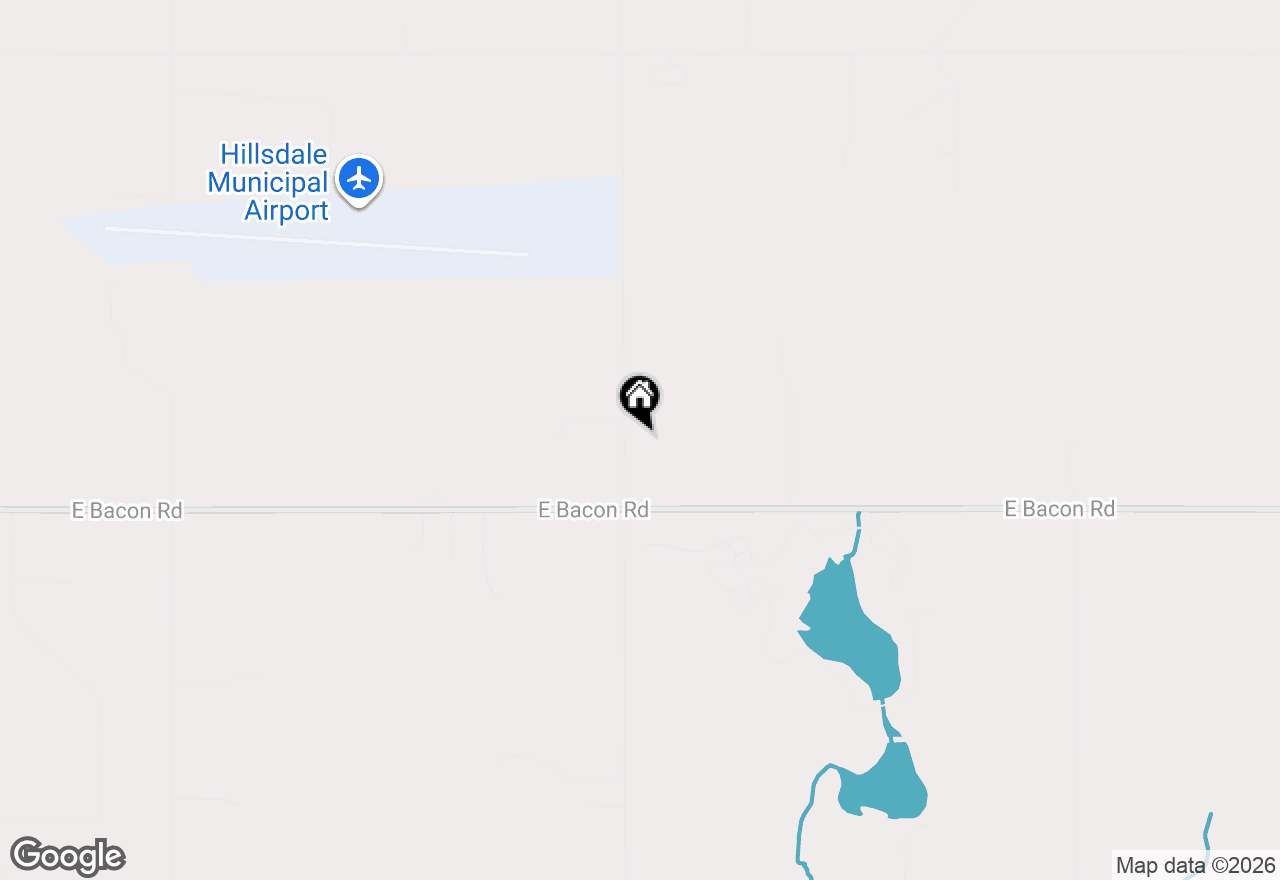 Map of 1111 N Lake Pleasant Road, Hillsdale, MI 49242