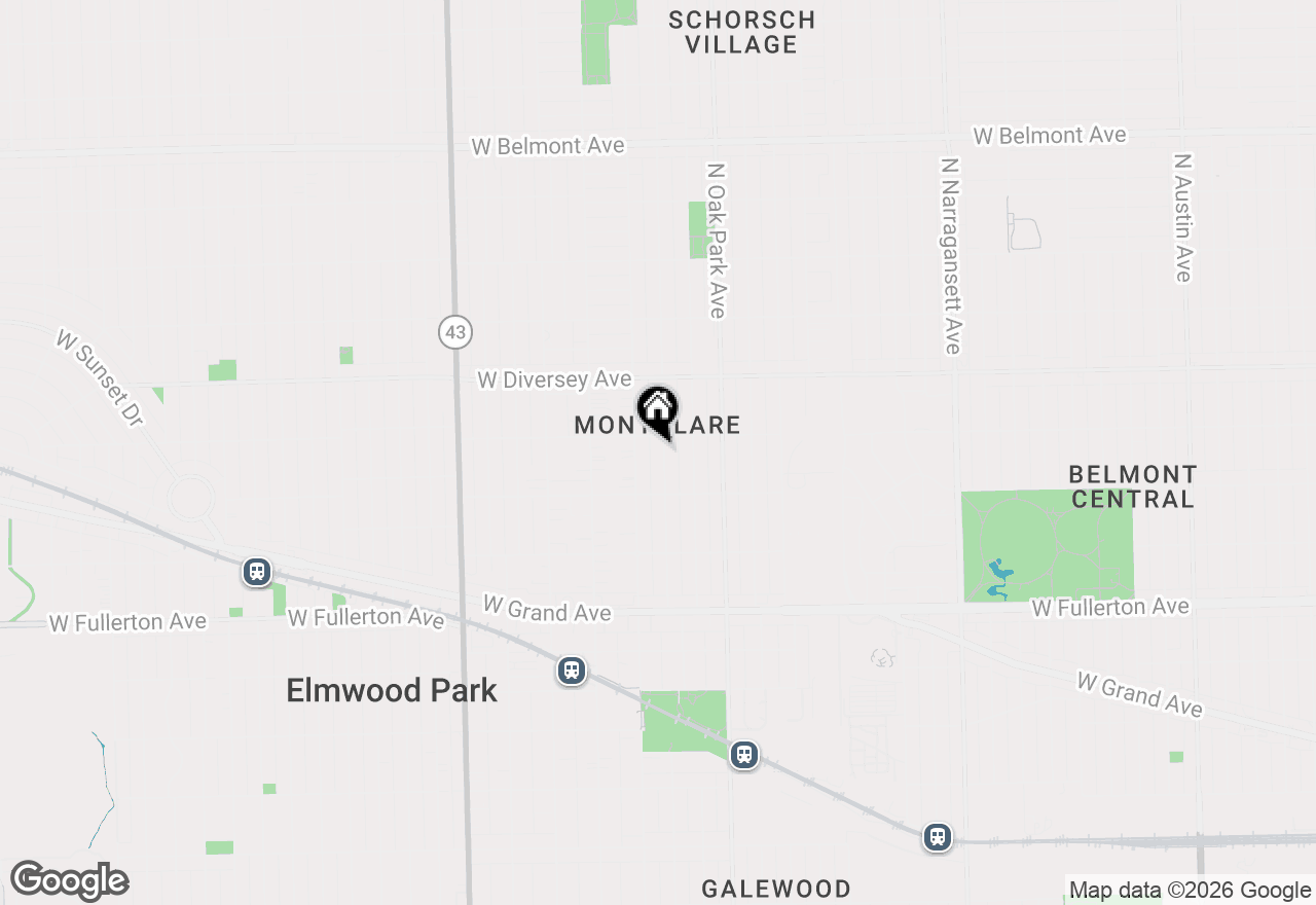 Map of 2638 N New England Avenue, Chicago, IL 60707