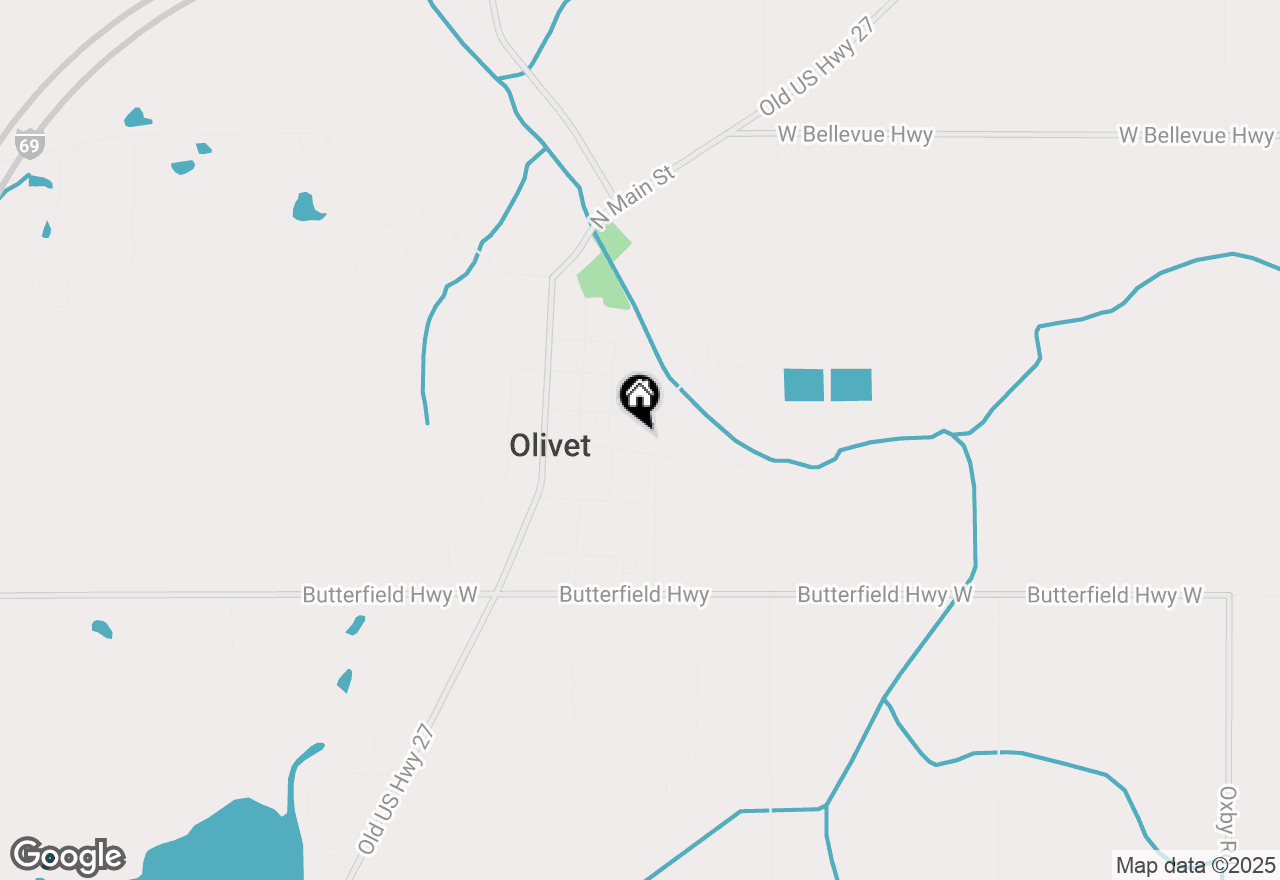 Map of 329 Cottage Street, Olivet, MI 49076