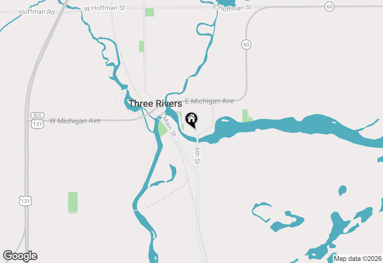 Map of 111 River Drive, Three Rivers, MI 49093