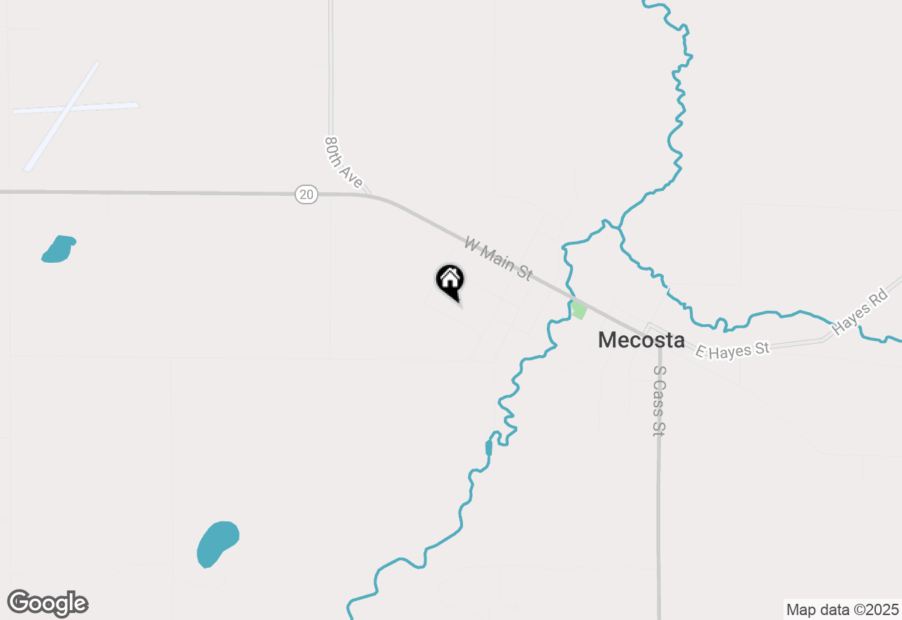 Map of 880 W Maple Street, Mecosta, MI 49332