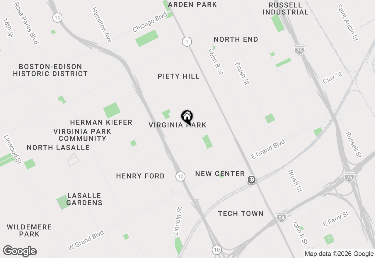 Map of 700 Seward Street #204, Detroit, MI 48202