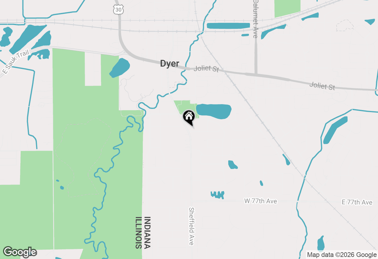 Map of 2426 Andrew Drive, Dyer, IN 46311