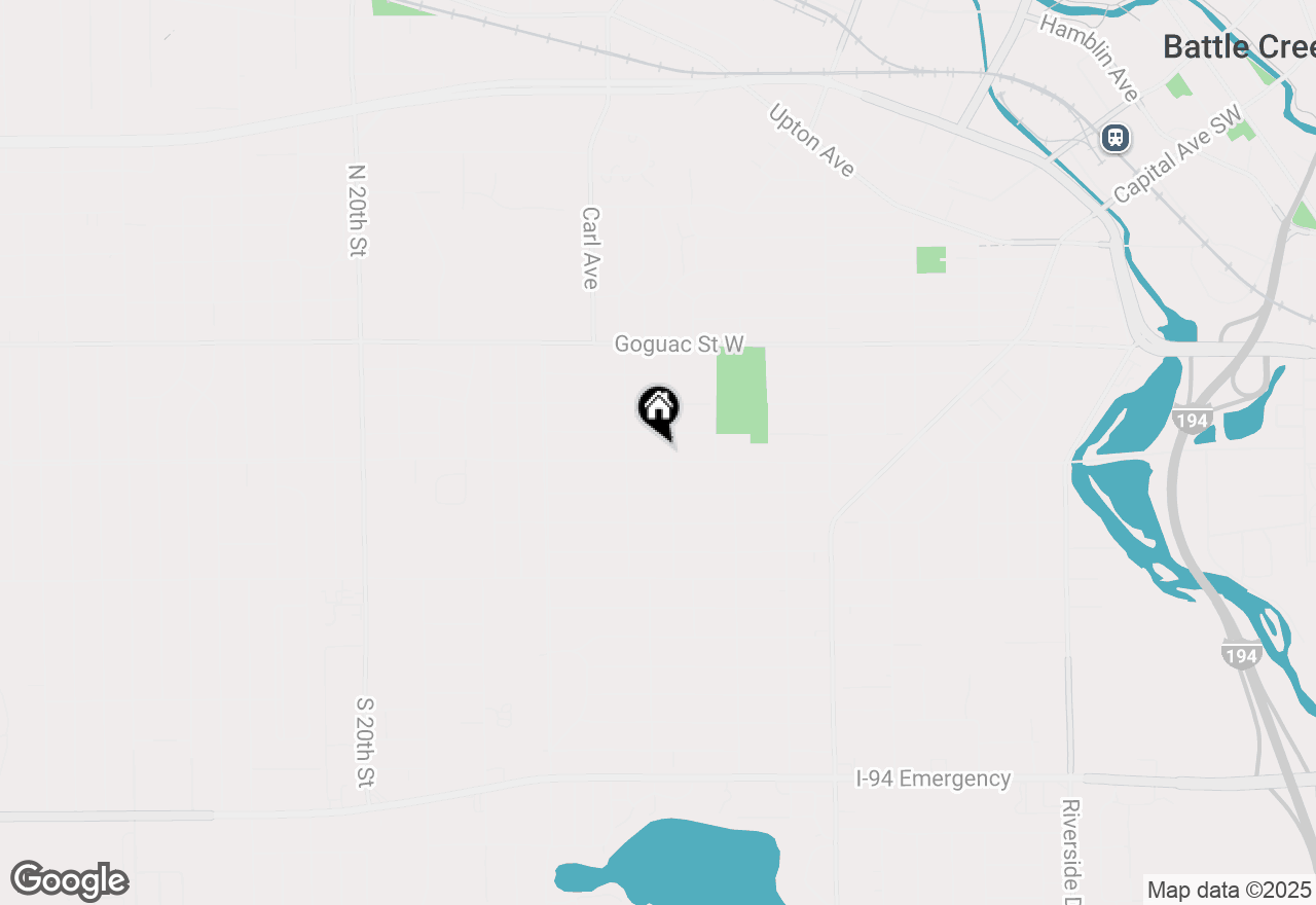 Map of 232 Eldred Street, Battle Creek, MI 49015