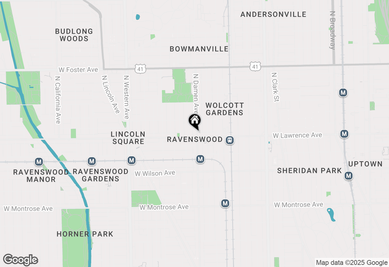 Map of 4814 N Damen Avenue #403, Chicago, IL 60625
