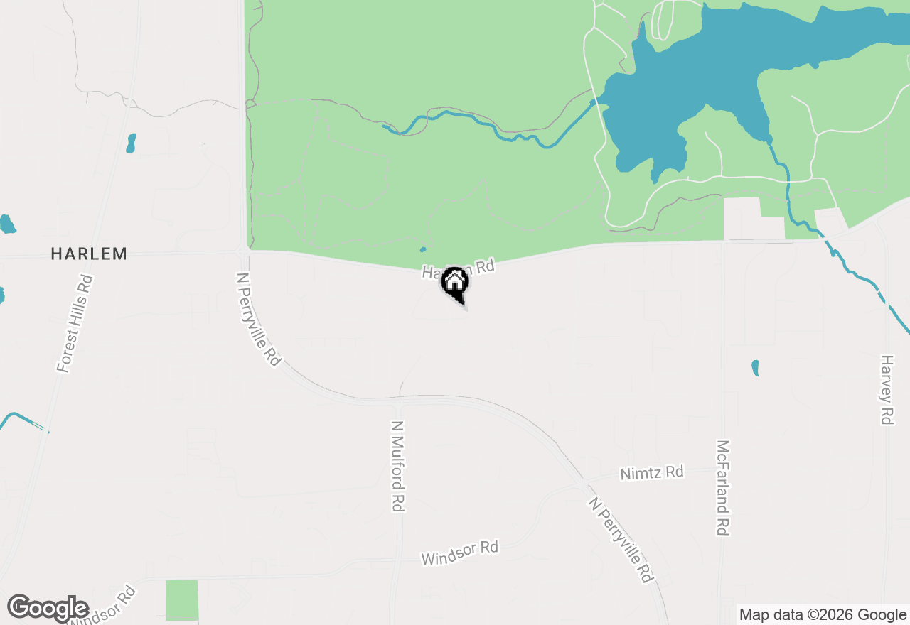 Map of 6254 White Berry Lane, Loves Park, IL 61111