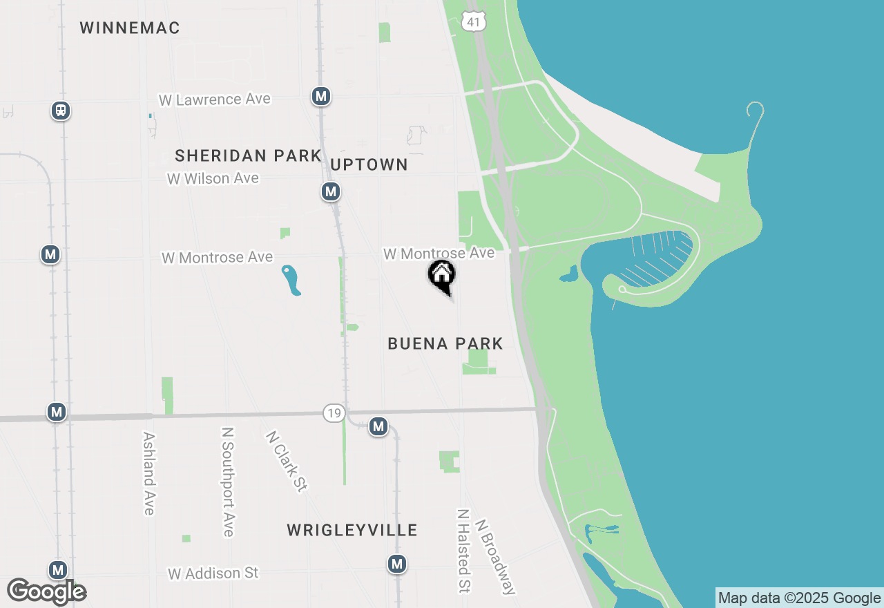 Map of 826 W Hutchinson Street, Chicago, IL 60613