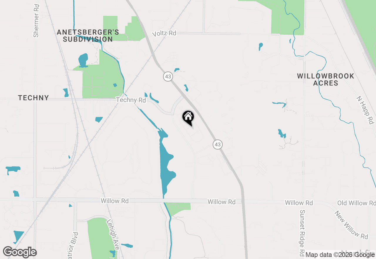 Map of 1177 Taylor Street, Northbrook, IL 60062