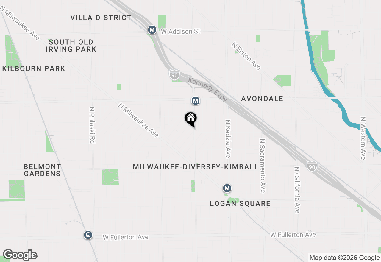 Map of 3027 N Allen Avenue, Chicago, IL 60618