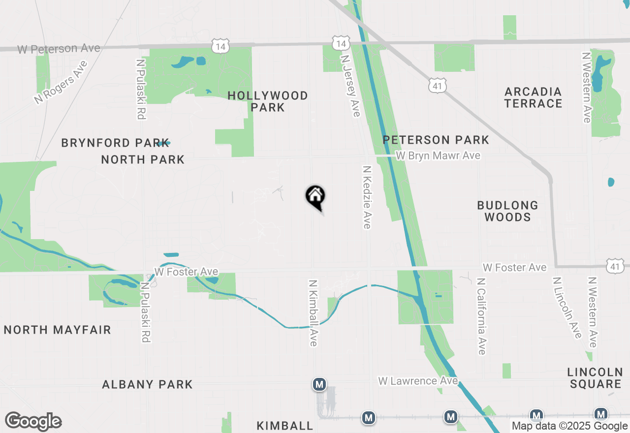 Map of 5353 N Kimball Avenue, Chicago, IL 60625