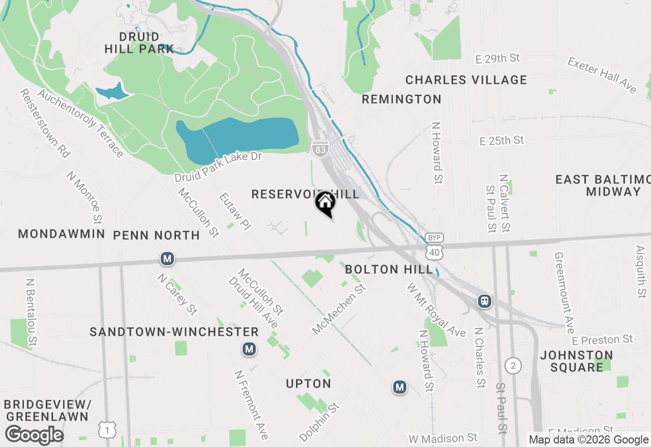 Map of 727 Reservoir Street, Baltimore, MD 21217