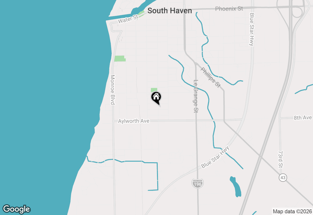 Map of 1010 Kalamazoo Street, South Haven, MI 49090