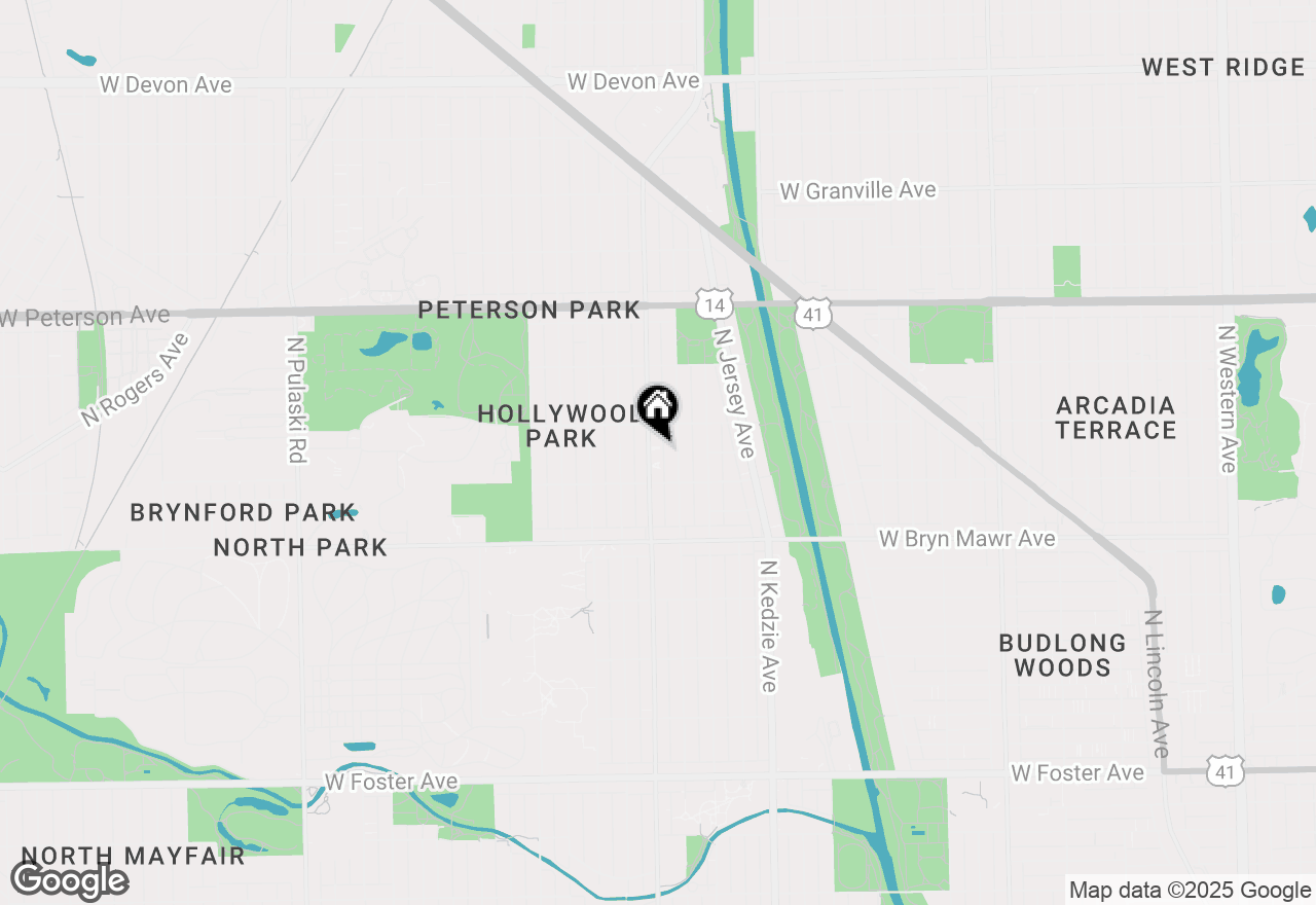Map of 5731 N Kimball Avenue #3A, Chicago, IL 60659