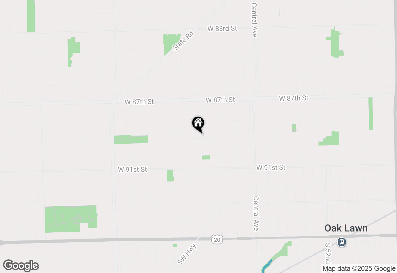 Map of 5905 W 89th Street, Oak Lawn, IL 60453