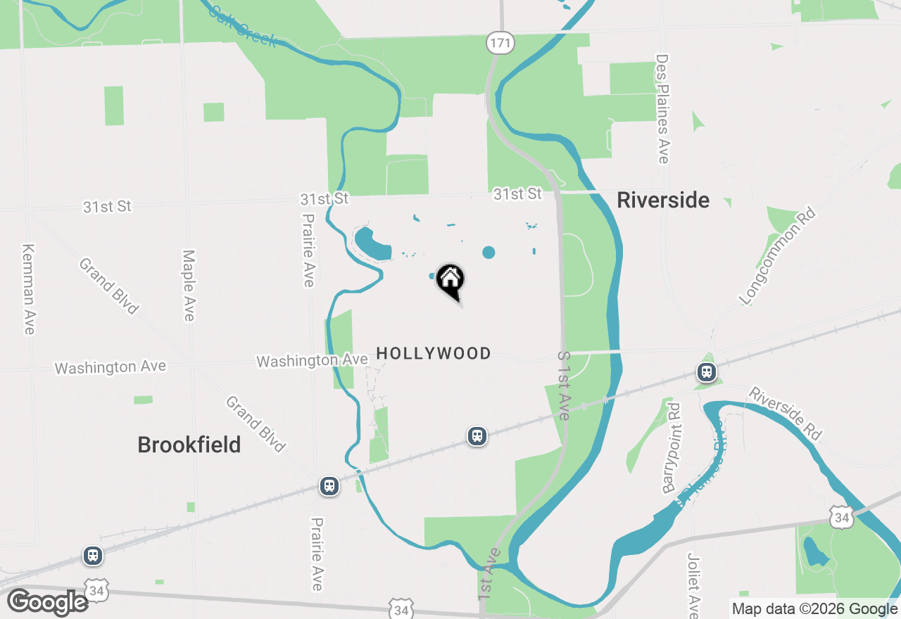 Map of 8526 Rockefeller Avenue, Brookfield, IL 60513