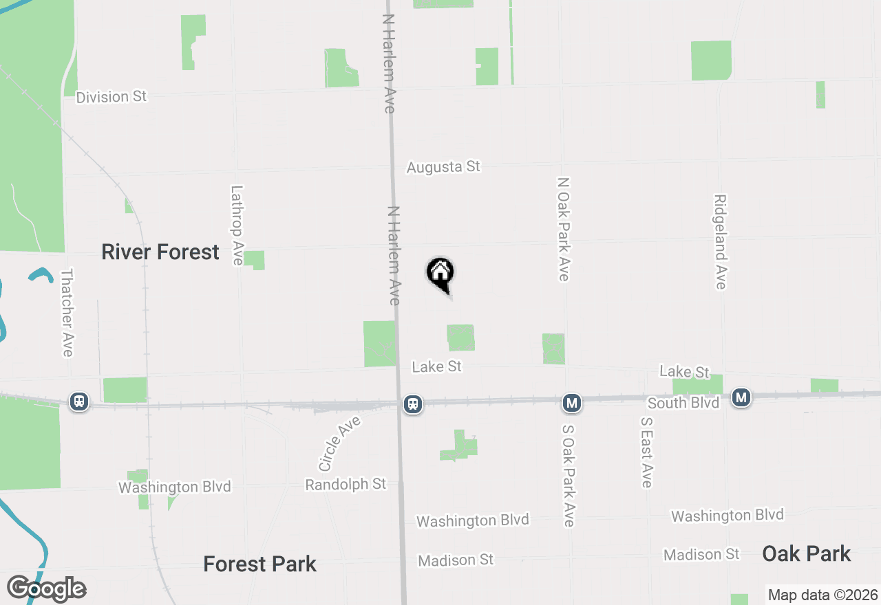 Map of 222 N Marion Street #2I, Oak Park, IL 60302