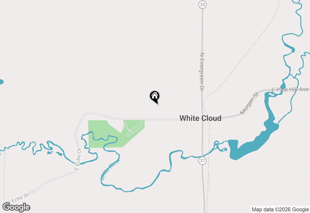 Map of 859 E Adda Street, White Cloud, MI 49349