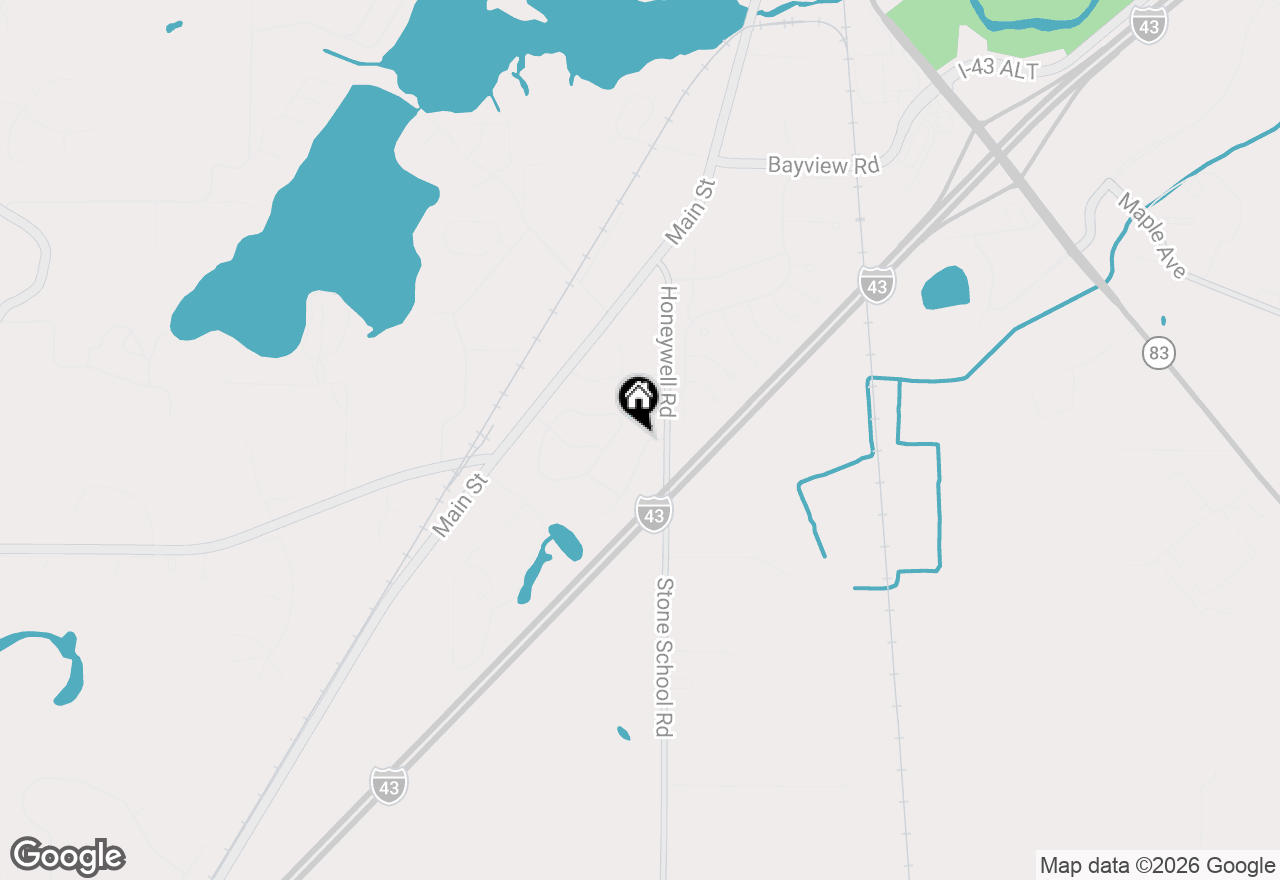 Map of 1316 Orchard View Ln, Mukwonago, WI 53149
