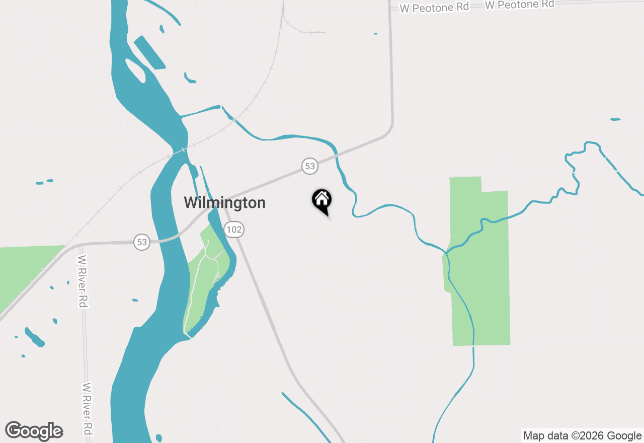 Map of 401 S East Street, Wilmington, IL 60481